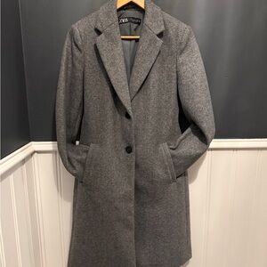 Zara Women's Classic Gray Trench Coat